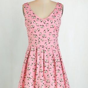 Modcloth Dog Print Dress